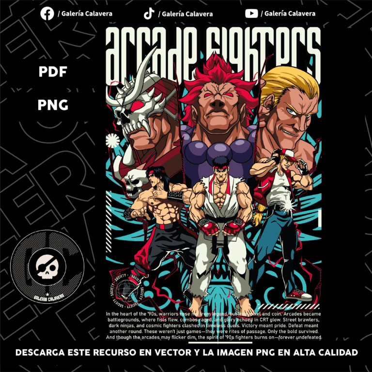 Retro Arcade Fighter Design
