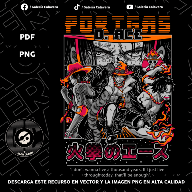 Portgas DTF Design