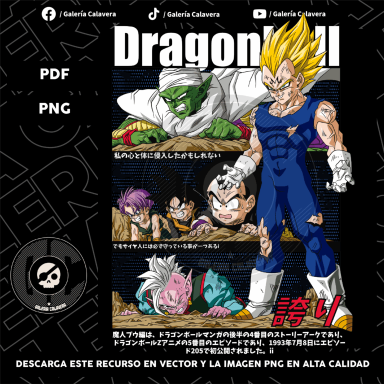Vegeta Majin Anime Vector