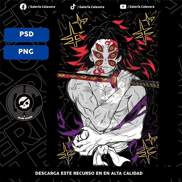 Kokushibo KNY psd png
