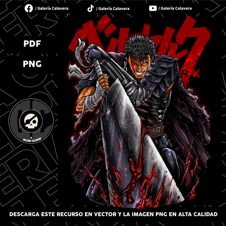 Guts DTF Png Halftone