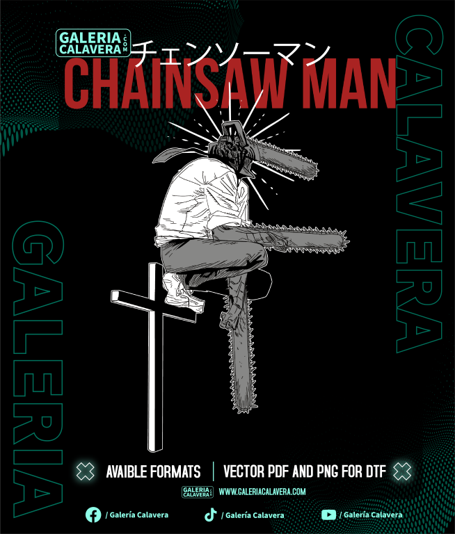 Chainsaw Man Anime Vector