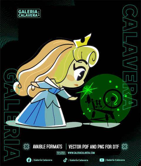 Design Princess Blue Aurora