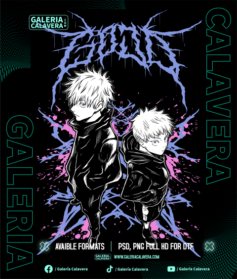 PSD PNG Gojo Jujutsu