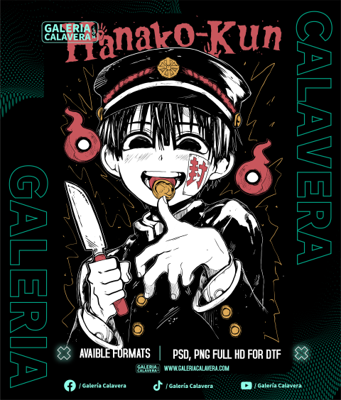 Hanako Kun DTF Printable