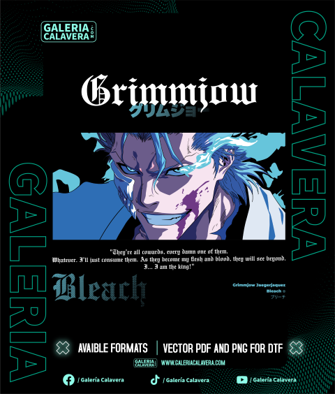 Grimmjow Bleach Vector