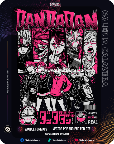 Dandadan Posterized DTF Versions
