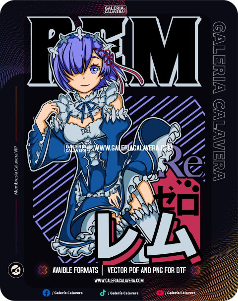 Rem Art Anime