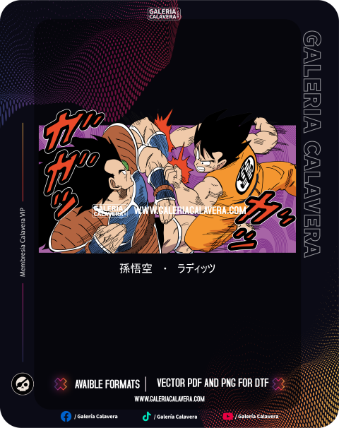 Anime Vector Goku Raditz