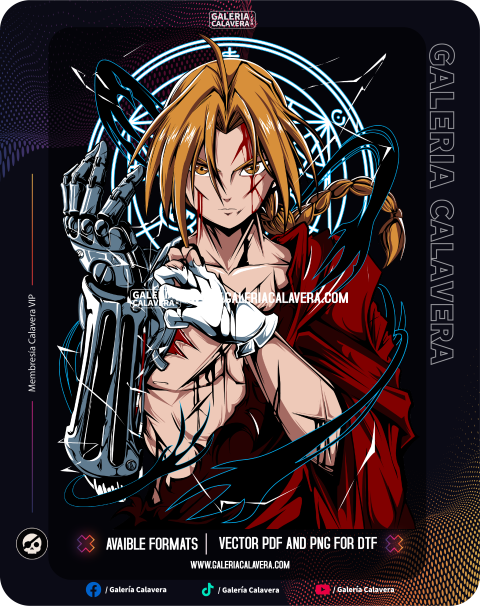Edward Elric Anime DTF