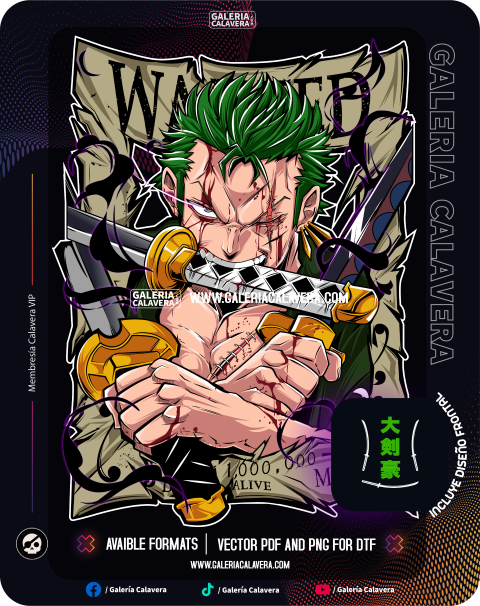 Zoro Ex DTF File Back